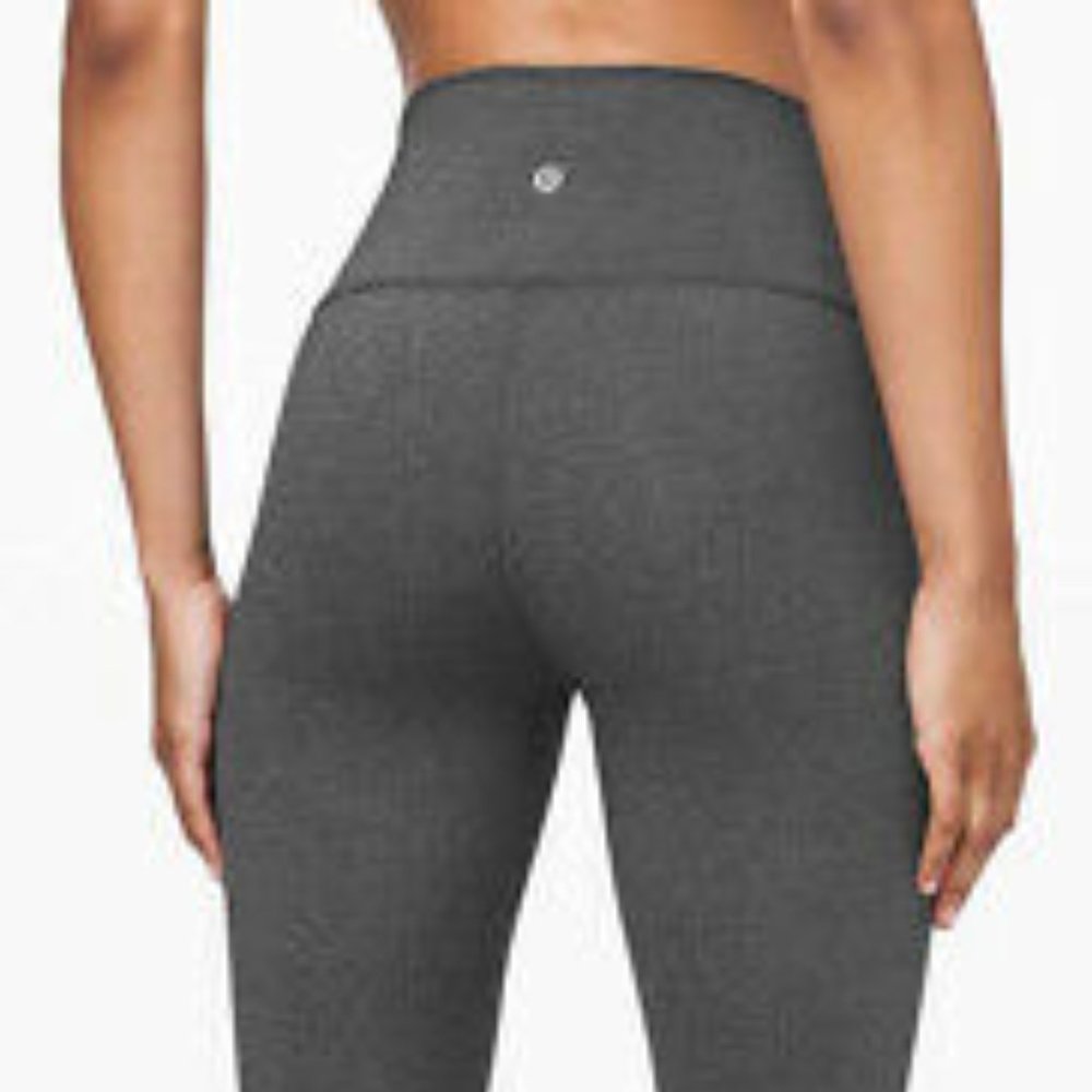 WUNDER UNDER HI-RISE 1/2 TIGHT - BLACK HEATHER